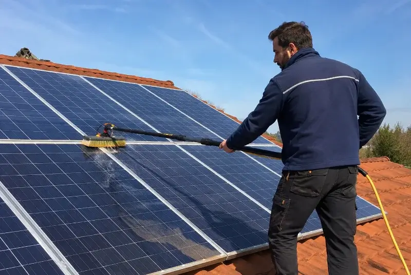 Nettoyage et entretien de panneaux solaires aux Moutiers-en-Retz